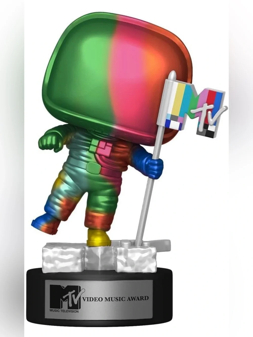 Funko Pop Icons #18 MTV Moon Person with Protective Case Brand New